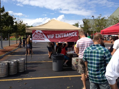 VIP Entrance at the Redhook Fest