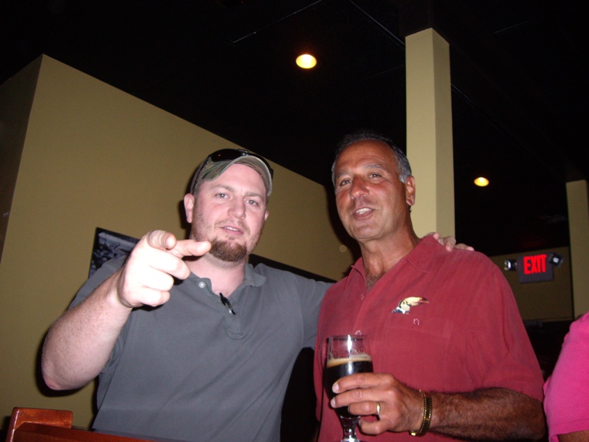 Dennis and Dan at the ale house