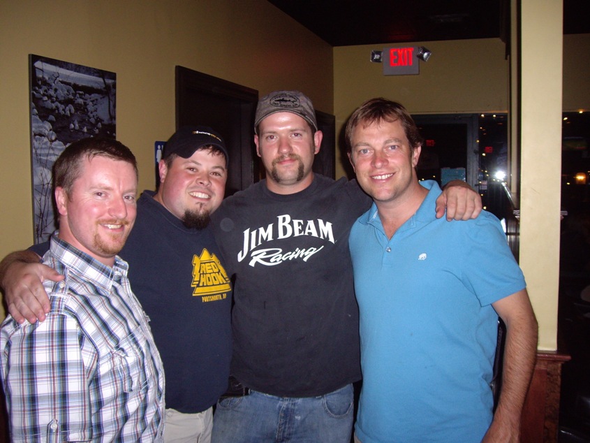 Ian, Sean, Matt and Alan at the ale house