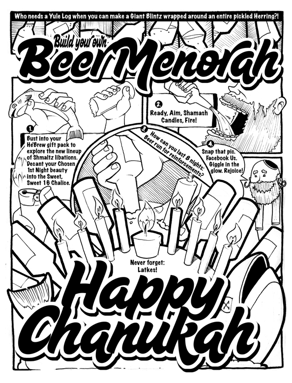 Shmaltz Menorah Instructions