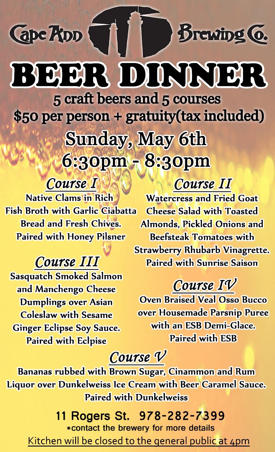 Cape Ann Beer Dinner Fyler - May 2012