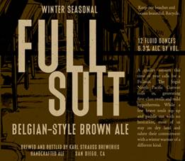 Fullsuit Belgian-style Brown Ale