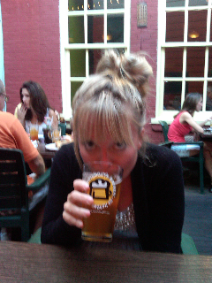 Suzanne at the Portsmouth Brewery