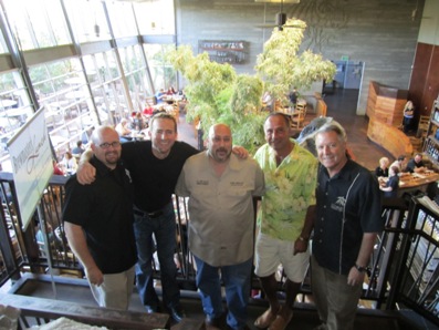 2010 - the Brewmasters Lunch with Tomme Arthur of Lost Abbey, Greg Koch, Dr. Bill Sysak (a food/wine/beer expert), DK, and Steve Wagner of Stone